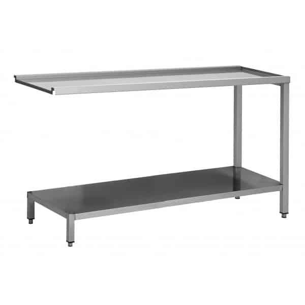 Table de sortie lave-vaisselle lisse réversible sans dosseret pour laverie avec étagère pleine (Longueur, mm: 1200 - Réf TSLV-12-ETP-1)_0