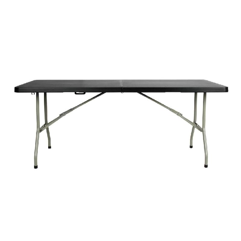 Table pliante rectangulaire Bolero noire 1,8 m - HZ169_0