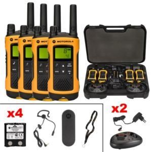 TALKIE-WALKIE PACK HOUSSE T80EXQUAD + 4 HOUSSES NYLON