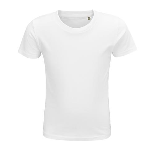 TEE-SHIRT PERSONNALISABLE ENFANT COTON ORGANIQUE BIO JERSEY 150 BLANC