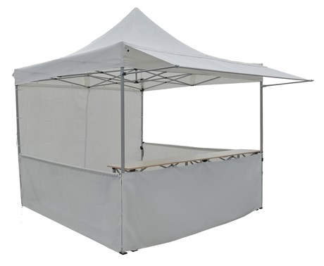 TENTE PAVILLON PLIABLE BLANC 3 X 3 M