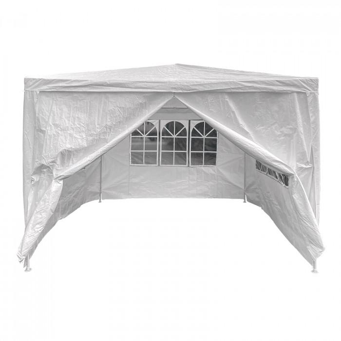 Tonnelle / pavillon avec 4 côtés munis de fenêtres 290 x 290 x 245 cm_0