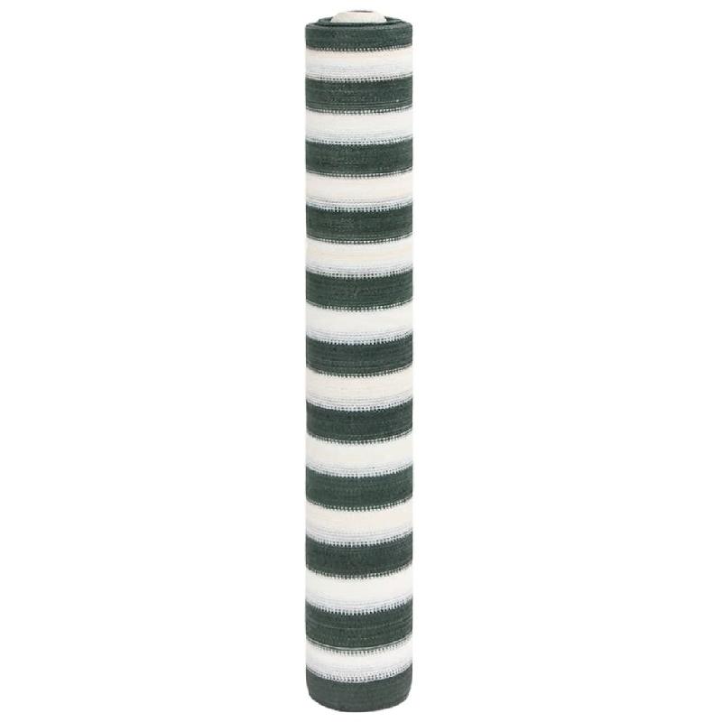 Filet brise-vue vert et blanc 1,2x10 m PEHD 75 g/m² Modèle Horizon - 4003710_0