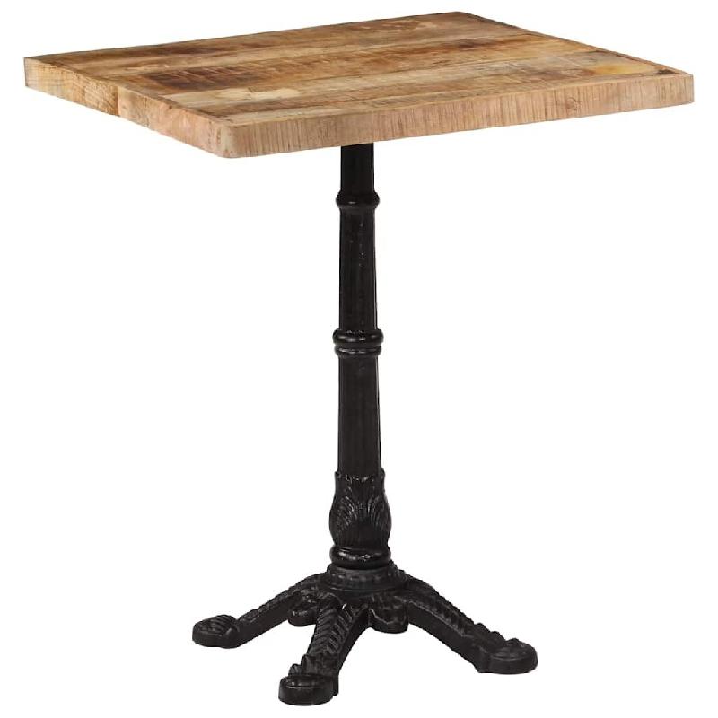 VidaXL Table de bistro 60x60x77 cm Bois de manguier brut  Modèle Sirius Vintage Plus - 321084_0