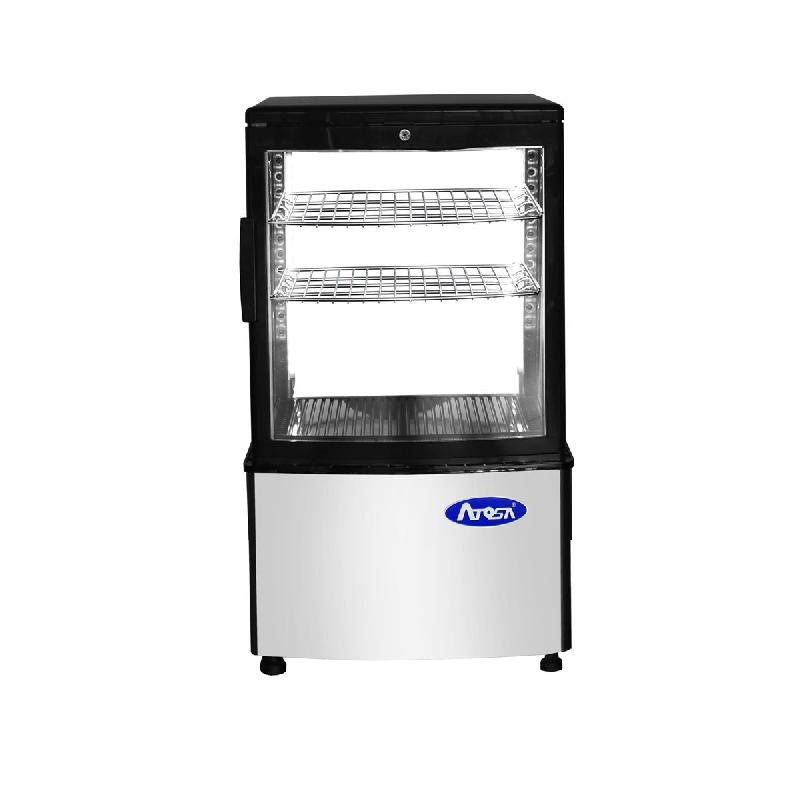 Vitrine 4 faces vitrées positive de comptoir 58L WFD58L Atosa_0