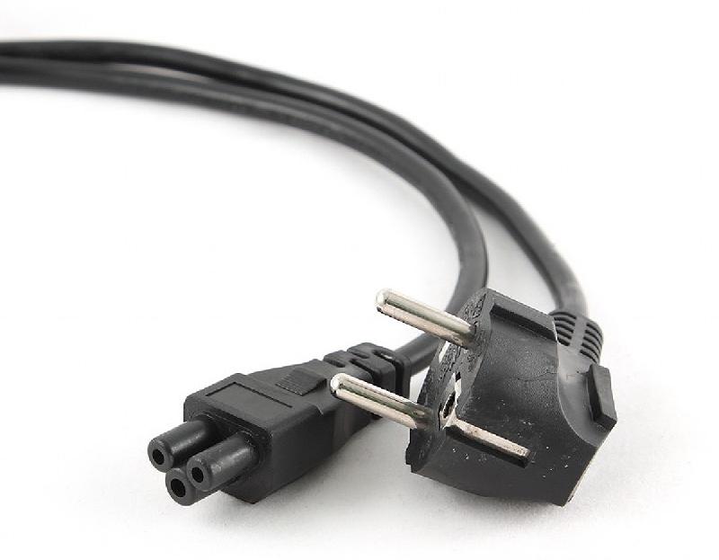 GEMBIRD PC-186-ML12-3M - Câble électrique noir - 3m - Connecteurs CEE7/7 et Coupleur C5 - Certifié CE, RoHS, VDE_0
