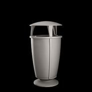 Poubelles publiques 2277 001 - Idesia - Neri - 75 L - Aluminium et Acier_0