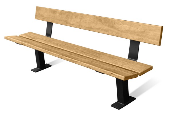 Banc public en bois moderne pagode_0