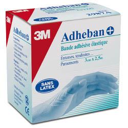 BANDE ADHÉSIVE CONTENTION SOUPLE - ADHEBAN+ - 2.5MX3CM