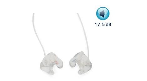 Bouchons auditifs sur mesure Audibreaker 17,5 dB - silicone hypoallergénique - Marque Elstar_0
