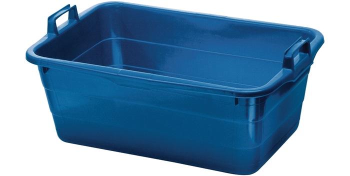 Cuve de transport LOCKWEILER - L620xL425xH250 mm - Contenance 45L - Polyéthylène bleu_0