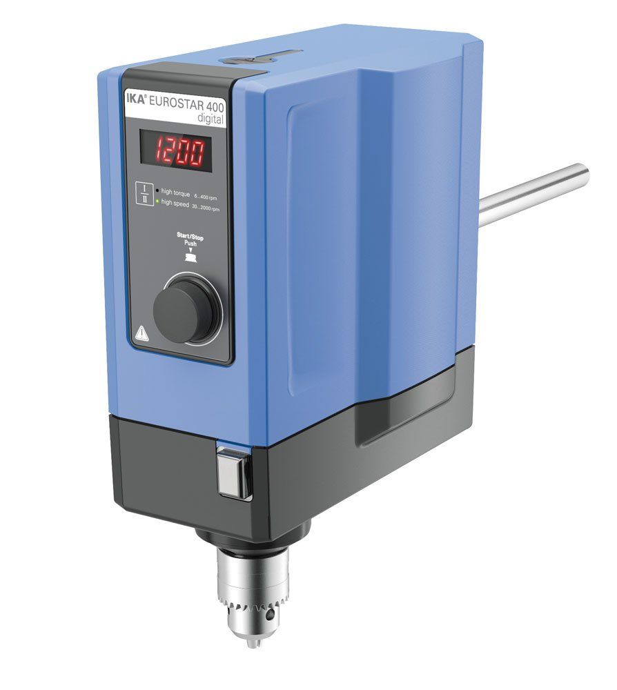 Eurostar 400 digital - Agitateur à hélice de laboratoire IKA - capacité d'agitation max. 150 L (H2O) - vitesse 0/6 à 2000 tr/min_0