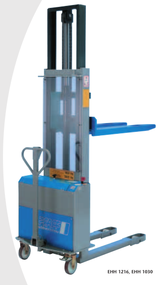Gerbeur semi-électrique CLIMBER EHH 1216 - EHH 1030, levée électrique pour charges jusqu'à 3m et 1t_0