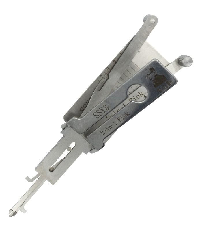 Lishi SSY3 - Crocheteur et décodeur 2-en-1 pour serrures automobiles - Mr Li_0