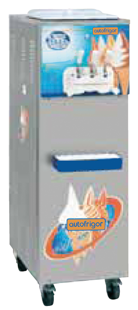 Machine à glace à l'italienne 603 - Série SOFT - 2 parfums + panaché - Capacité 2x6L - 290 cornets/heure_0