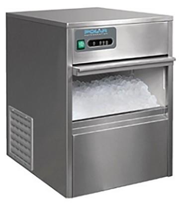 Machine à glaçons Polar - stockage 4 kg - production 20 kg/24h - acier inoxydable_0