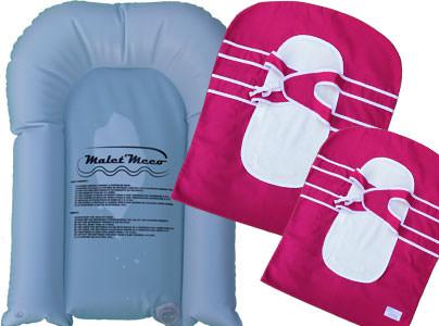 MATELAS À LANGER ANTI CHUTE - PACK MATELAS + 2 HOUSSES FUSHIA_0