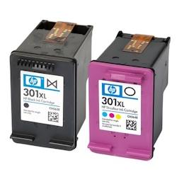 Pack de 2 cartouches d'encre authentiques HP 301XL  Noir et couleurs - programme SECOND - multicolore 3701352378041_0