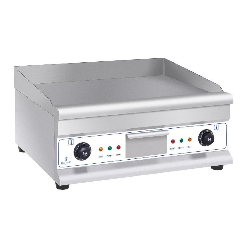 Plancha électrique double 60 cm lisse - 2 zones de chauffe - 2 x 3 200 watts - Modèle 14_0002858_0