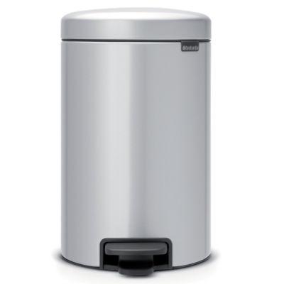 Poubelle NewIcon Brabantia 12 L gris métal_0