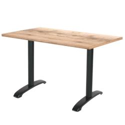 Restootab - Table 120x70cm - modèle Bazila tanin naturel - marron fonte 3701665200282_0
