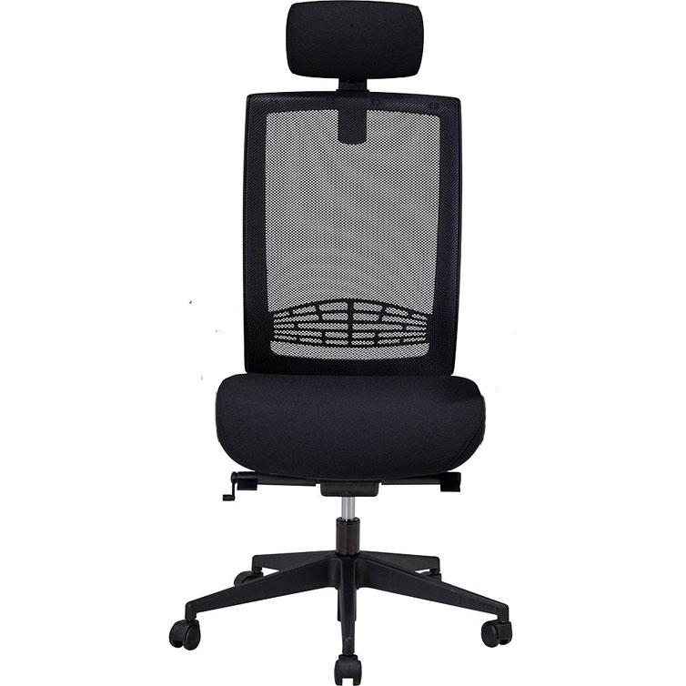 Fauteuil de bureau Smile avec têtière - mécanisme synchrone blocable, support lombaire réglable_0