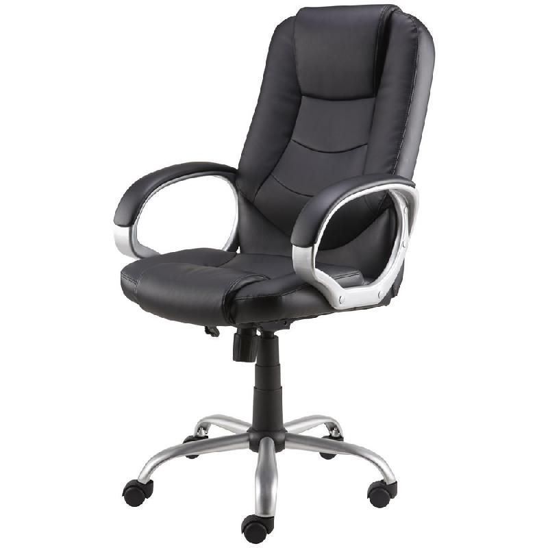 STAPLES FAUTEUIL DE BUREAU DARCY DE STAPLES®, CUIR CONTRECOLLÉ -NOIR