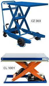 Table élévatrice série C EdmoLift - capacité jusqu'à 2 tonnes - course de levage 600 à 1170 mm_0