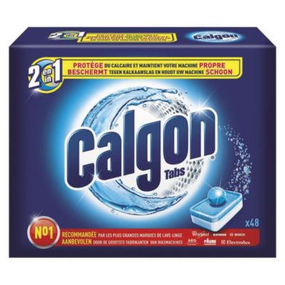Tablettes anticalcaire lave-linge Calgon 2 en 1, boîte de 48_0