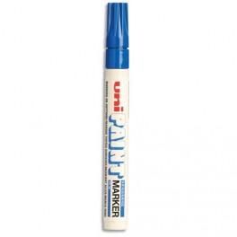 UNIBALL MARQUEUR PEINTURE HUILE INDÉLÉBILE POINTE MOYENNE OGIVE CORPS MÉTAL COLORIS BLEU FONCÉ UNI PAINT