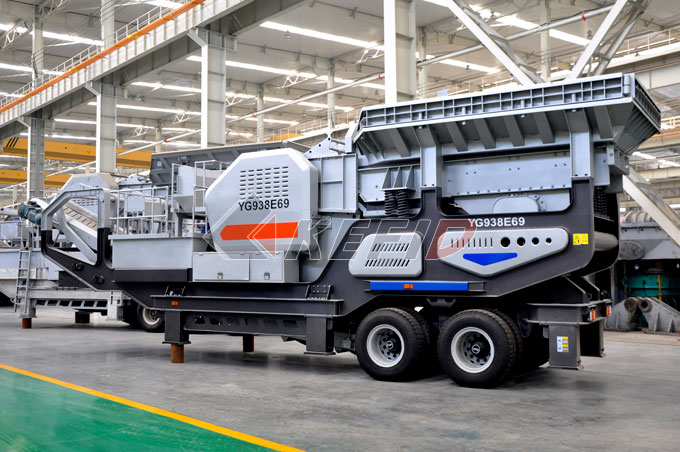 120 tph - Groupe de concassage mobile de calcaire pour la construction - Taille d'alimentation 500mm - Sortie 0-40mm_0