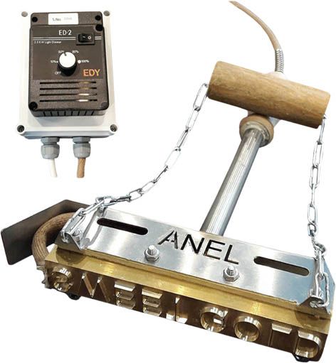 An1050el-fd12-st - fer à marquer électrique ANEL - 230V, 1500W, robuste et professionnel - 4,60 kg_0