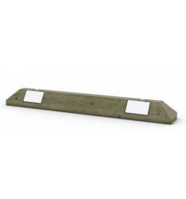 Butée de parking en bois - longueur 1000 mm - pin traité autoclave classe 4 - réf. 122059_0