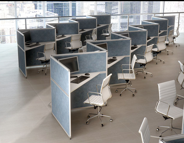 Mobilier call center RGIL - Z - panneaux insonorisés en zigzag, tissu 14 coloris, flamabilité classe 1_0