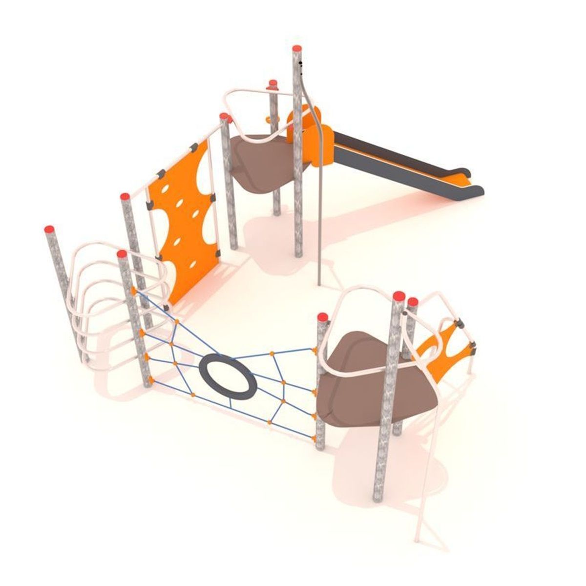 Conjunto 6 PAN-006 - Structure de jeux combinée Fabregas - Largeur 5360 mm - Jeux multiactivités_0