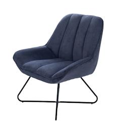 Fauteuil bleu Colin -  Autre Tissu Amadeus 74x89 cm - bleu 3520071925479_0