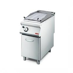 Gastro M Grill inox pierre de lave à gaz 1 zone en acier sur placard fermé, 7600 W, GAZ - 3701188000925_0