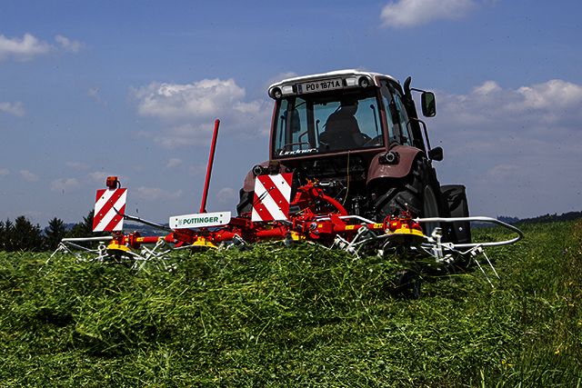 Hit faneuses portées - Pottinger France - largeur de travail de 4,40 m à 8,60 m - toupie DYNATECH pour qualité optimale_0