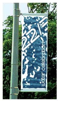 Kakémono extérieur - support pour réverbères, mâts et poteaux - dimensions 1000x2000 mm_0