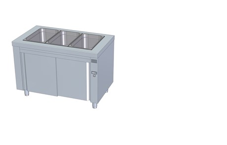 MEUBLE BAIN-MARIE VENTILÉ INOX MBVR-120