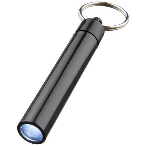 Porte-clés publicitaires avec LED Premium Retro - modèle 11811200 - anneau métallique, piles incluses_0