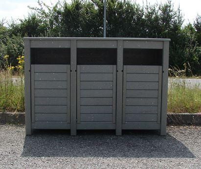 Poubelle de tri 3 bacs 50L 100% RECYCLÉE_0