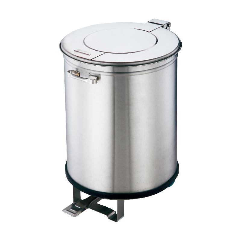 Poubelle en inox avec pédale 100 L - CGB100_0
