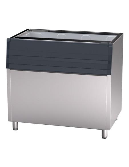 Réserve machine à glaçons 350 Kg - Extérieur inox - Réf : BX350_0