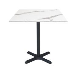 Restootab - Table 70x70cm - modèle Dina marbre blanc - blanc TB-DIN-7070S-MB.BLA_0