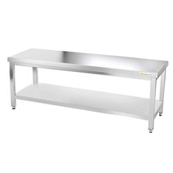 Table de travail en inox soubassement 1800 x 600 mm PREMIUM / GOLDINOX - inox 3701770803194_0