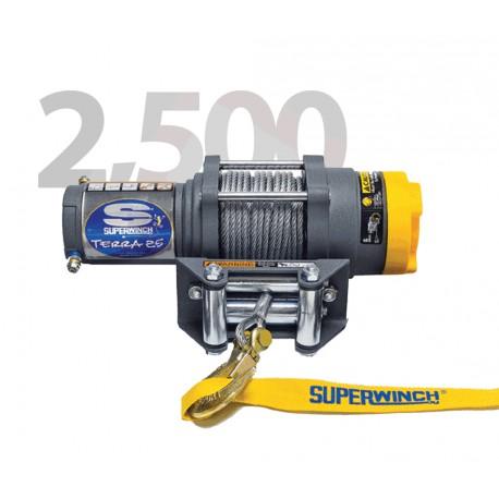 Treuil électrique Superwinch Terra 25 - 12V - 1134 kg - robuste et polyvalent pour utilisation extrême_0