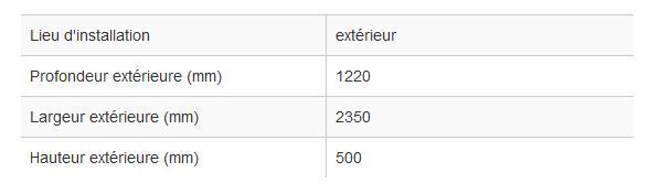181988W - Auvent abri fumeurs en acier galvanisé avec toiture en polycarbonate_1