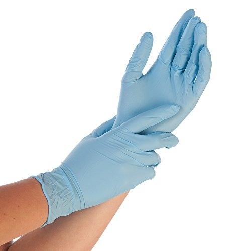 Hygostar - Gants en nitrile Safe Premium, taille S, bleu - Référence 27061_0