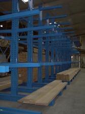 Cantilever simple face galvanisé - 3 niveaux - 19,50 ML, 6m de hauteur, 1,20m de profondeur_0